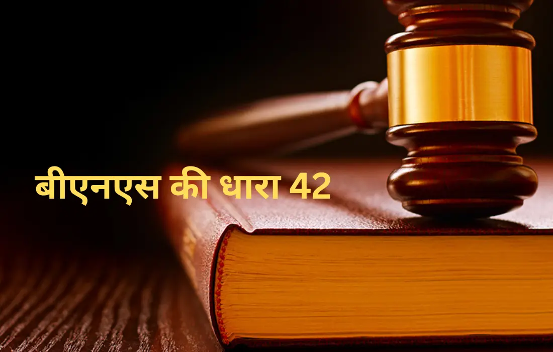 बीएनएस (BNS) की धारा 42, BNS section 42 in Hindi