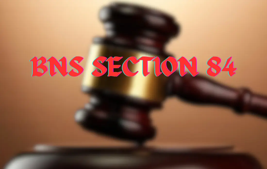 BNS section 85, BNS section 85 in hindi