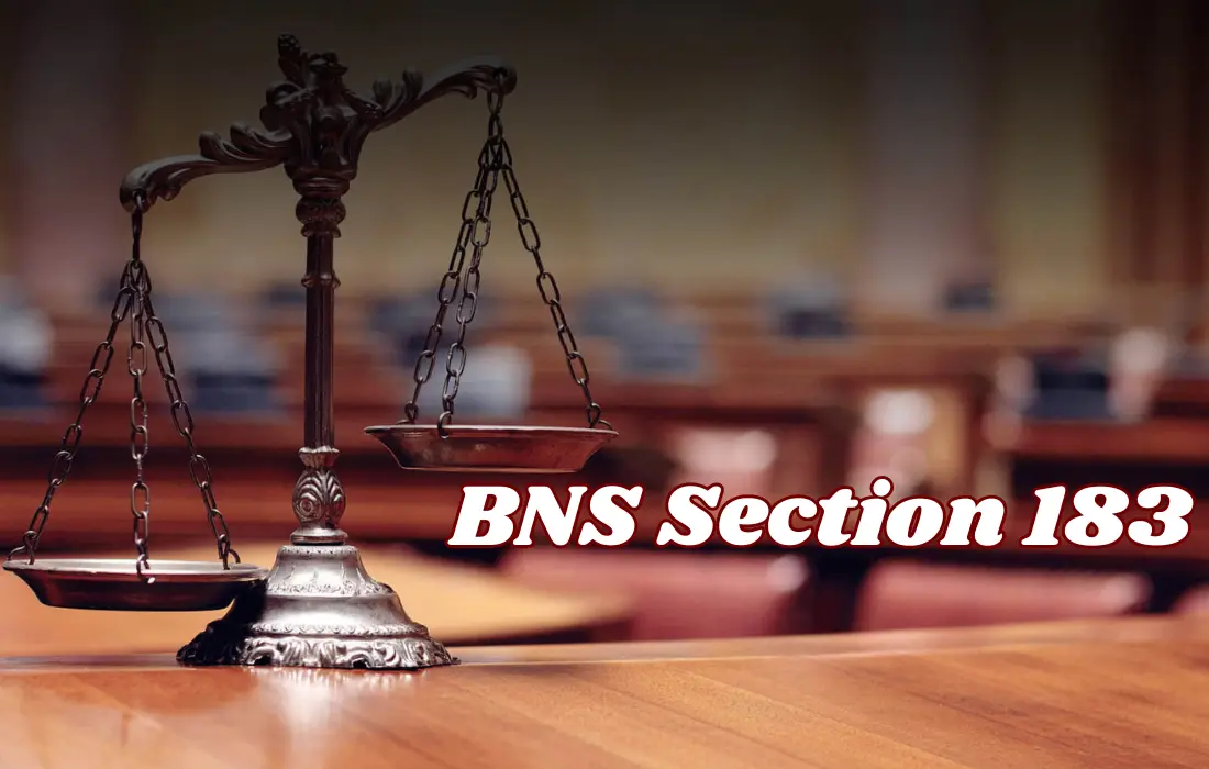 BNS Section 183, BNS Section 183 in Hindi