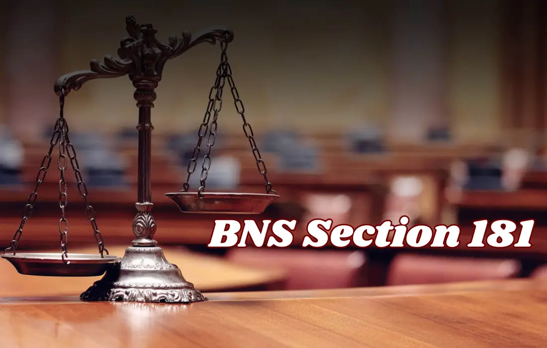 BNS Section 181, BNS Section 181 in Hindi