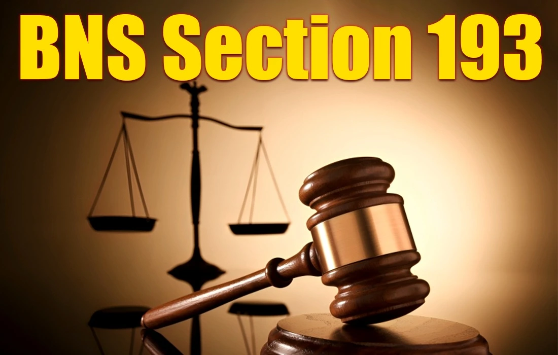 BNS Section 193 in Hindi, BNS Section 193