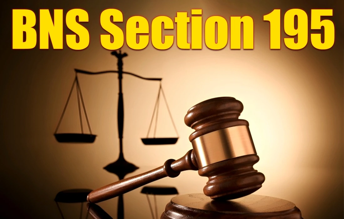 BNS Section 195, BNS Section 195 in Hindi