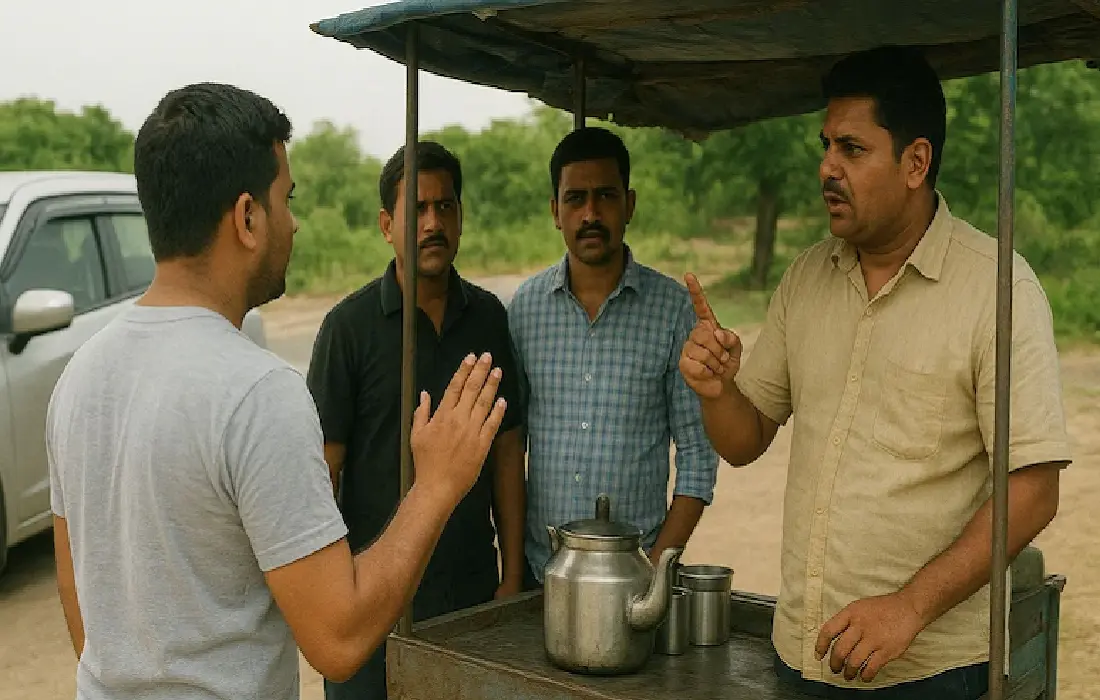 Churu news, Caste discrimination with Dalit tea shopkeeper