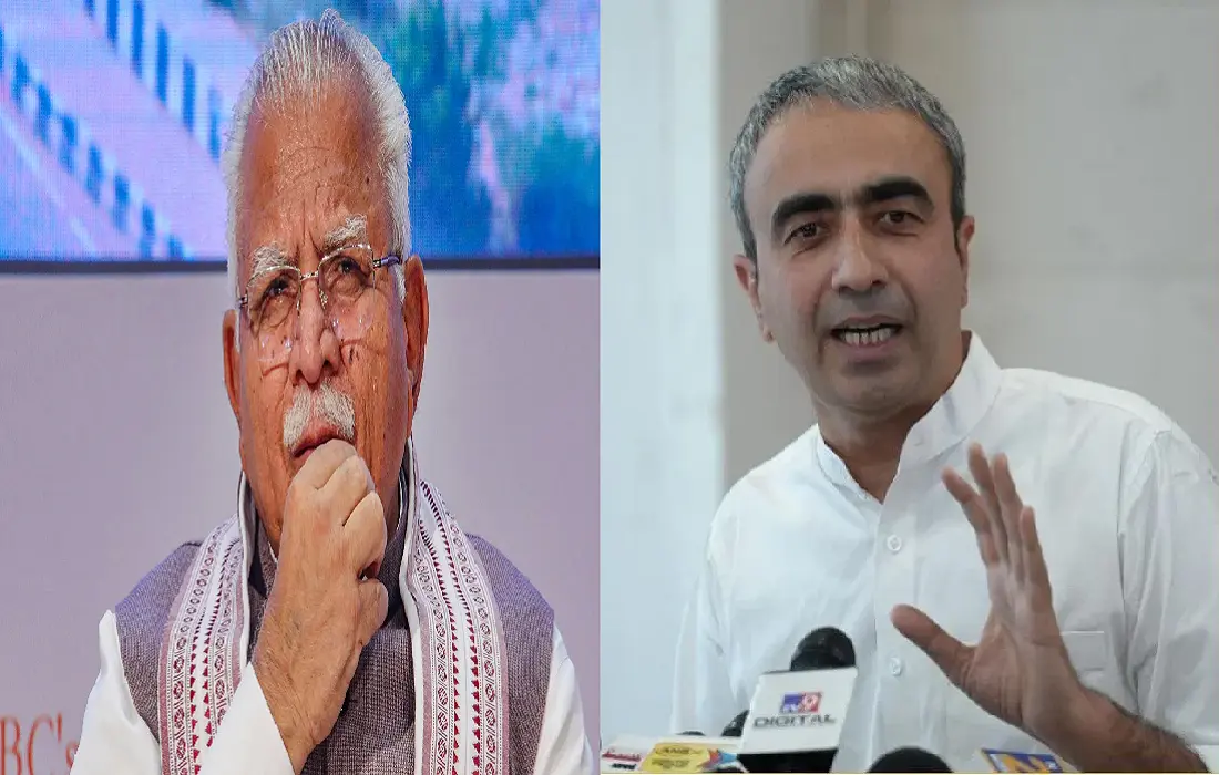Manohar Lal Khattar Anurag Dhanda, Anurag Dhanda attacks on BJP