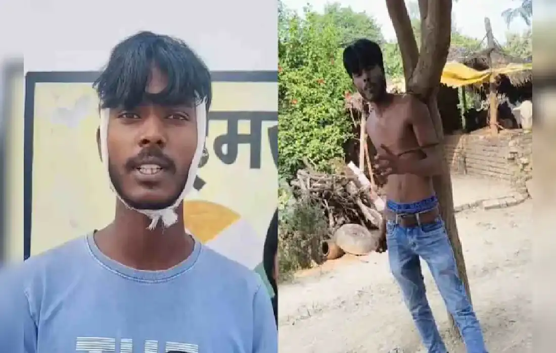 Dalit youth beaten up, Dalit youth beaten up Basti