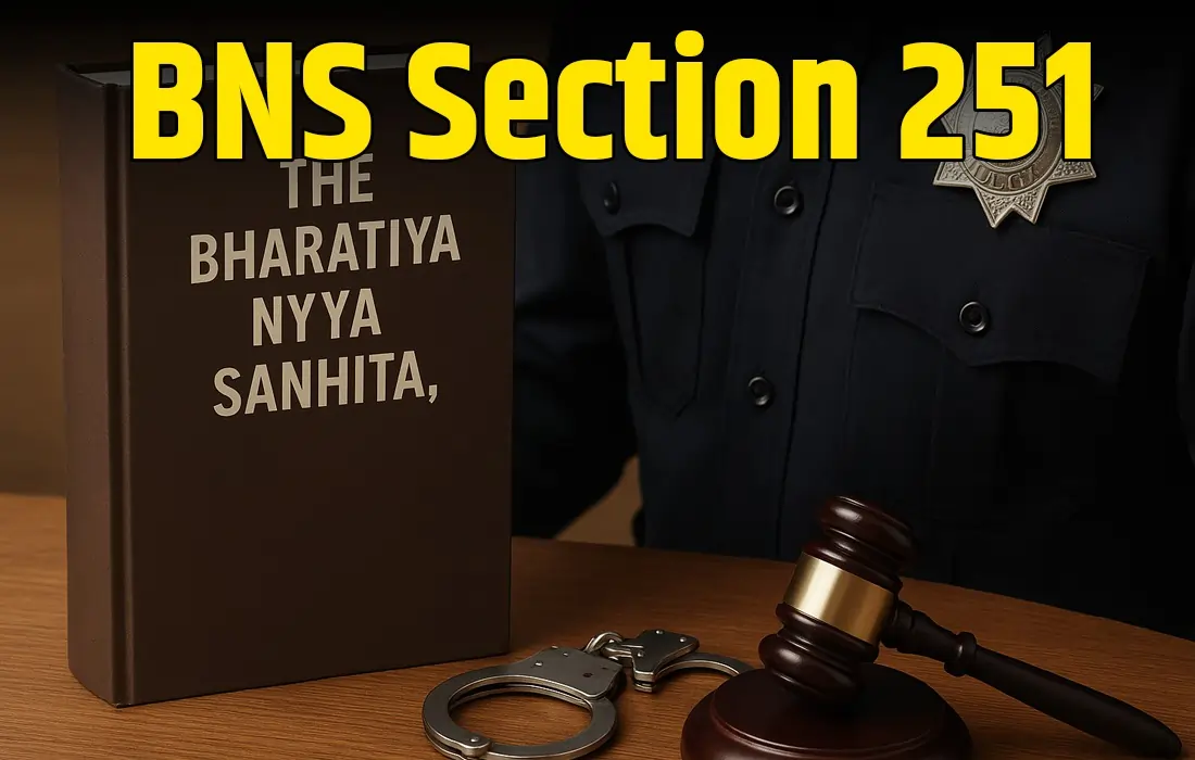 BNS Section 251 in Hindi, BNS Section 251