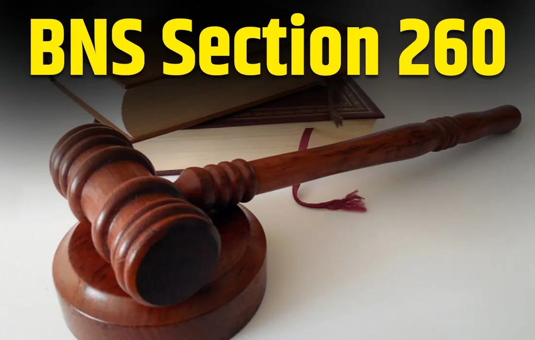BNS Section 260 in Hindi, BNS Section 260