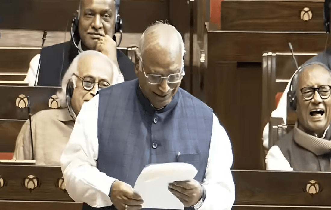 Mallikarjun kharge and JP Nadda