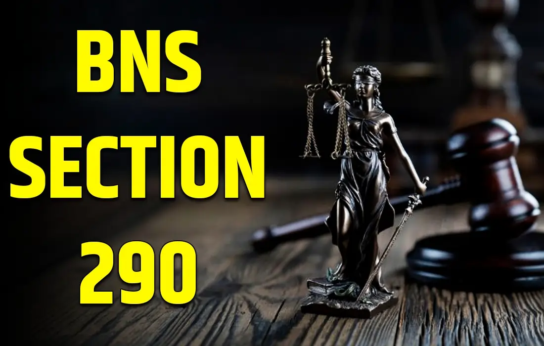 BNS Section 290, BNS Section 290 in Hindi