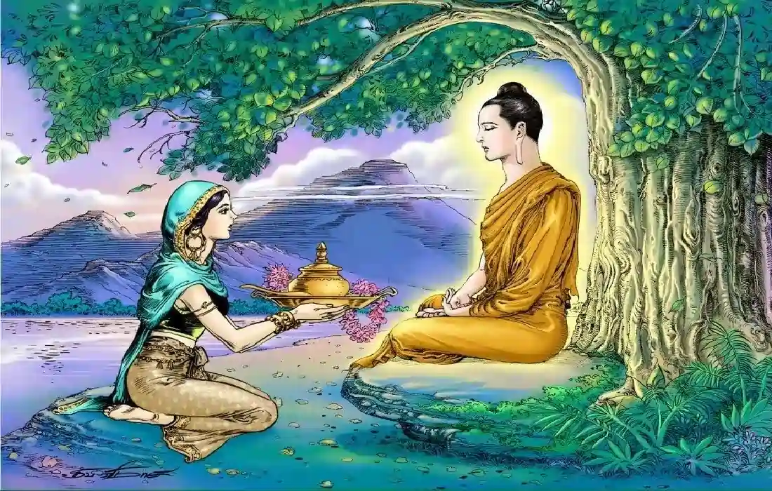 Buddha and Amarpali, Transformation of Amrapali
