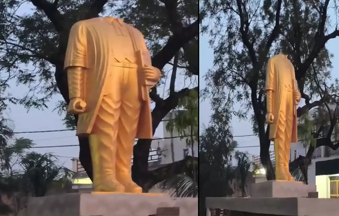 Meerut news, Baba Saheb Statue Desecration