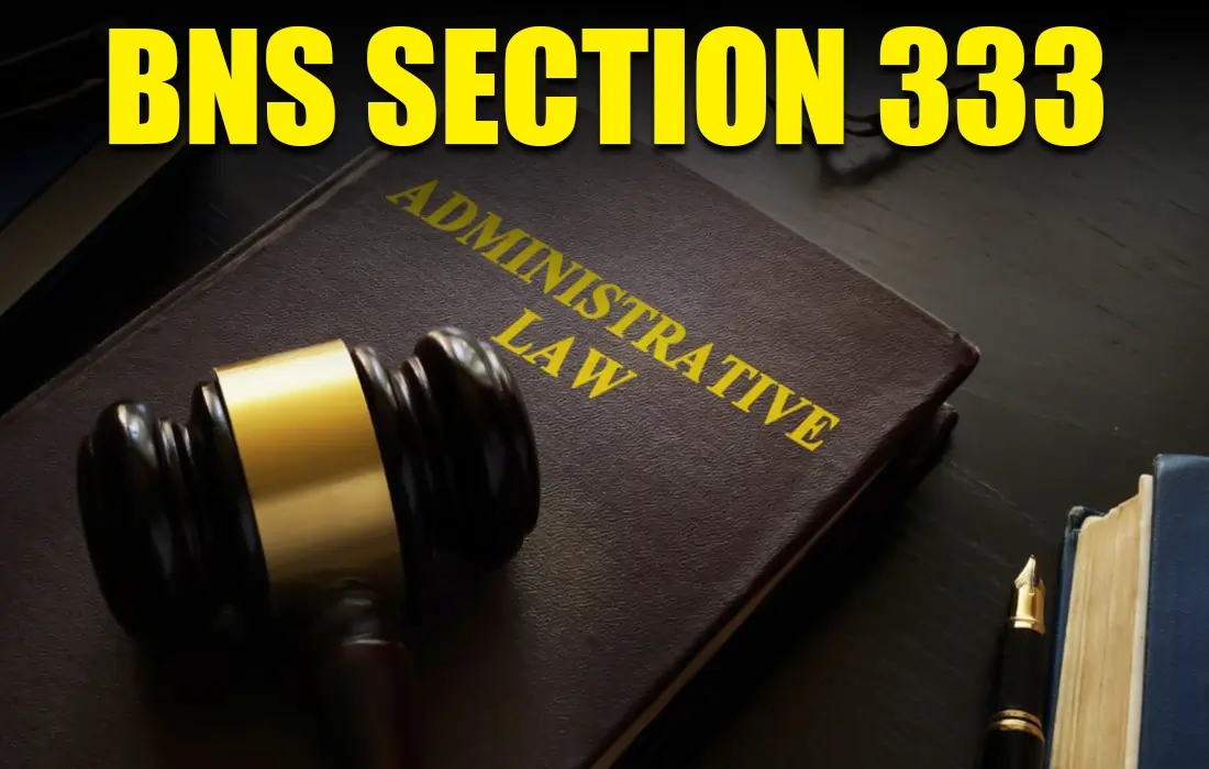 BNS Section 333, BNS Section 333 in hindi
