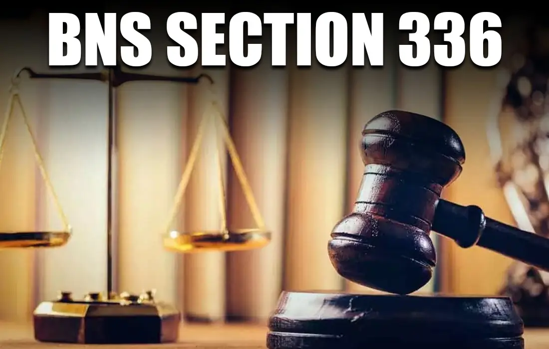 BNS Section 336 in Hindi, BNS Section 336